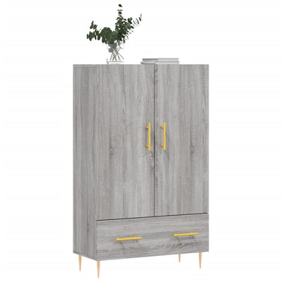 Kaappi harmaa Sonoma 69,5x31x115 cm tekninen puu