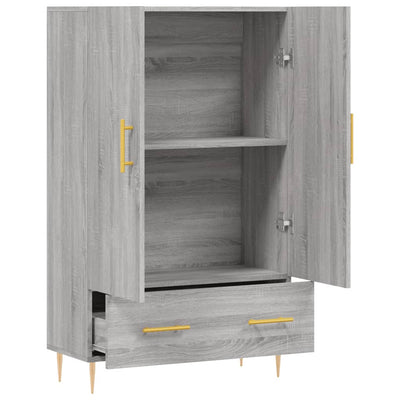 Kaappi harmaa Sonoma 69,5x31x115 cm tekninen puu