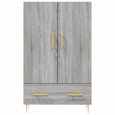 Kaappi harmaa Sonoma 69,5x31x115 cm tekninen puu