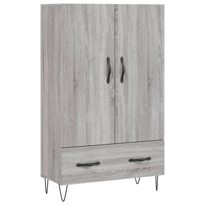 Kaappi harmaa Sonoma 69,5x31x115 cm tekninen puu