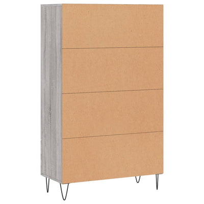 Kaappi harmaa Sonoma 69,5x31x115 cm tekninen puu