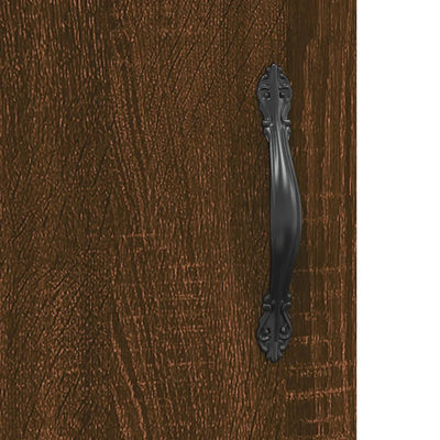 Kaappi ruskea tammi 69,5x31x115 cm tekninen puu