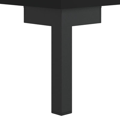 Kaappi musta 69,5x31x115 cm tekninen puu