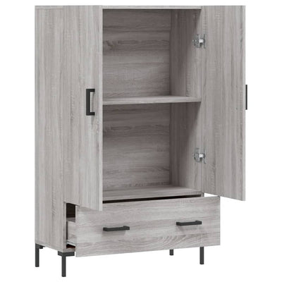 Kaappi harmaa Sonoma 69,5x31x115 cm tekninen puu