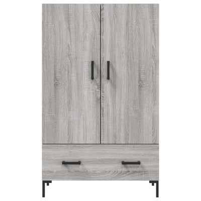 Kaappi harmaa Sonoma 69,5x31x115 cm tekninen puu