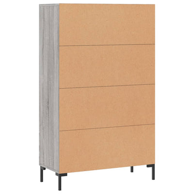 Kaappi harmaa Sonoma 69,5x31x115 cm tekninen puu