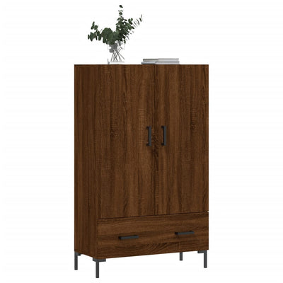 Kaappi ruskea tammi 69,5x31x115 cm tekninen puu
