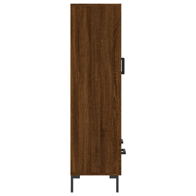 Kaappi ruskea tammi 69,5x31x115 cm tekninen puu