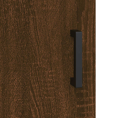 Kaappi ruskea tammi 69,5x31x115 cm tekninen puu