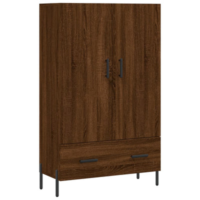Kaappi ruskea tammi 69,5x31x115 cm tekninen puu