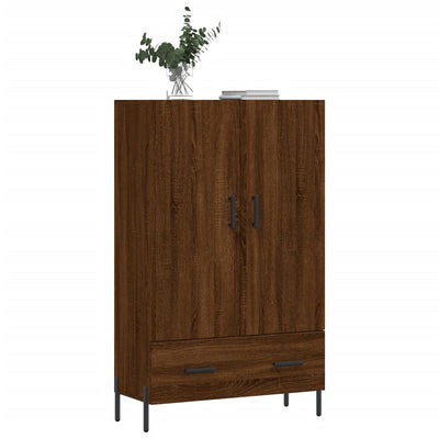 Kaappi ruskea tammi 69,5x31x115 cm tekninen puu