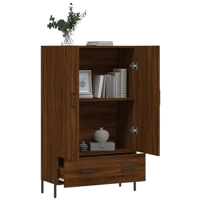 Kaappi ruskea tammi 69,5x31x115 cm tekninen puu