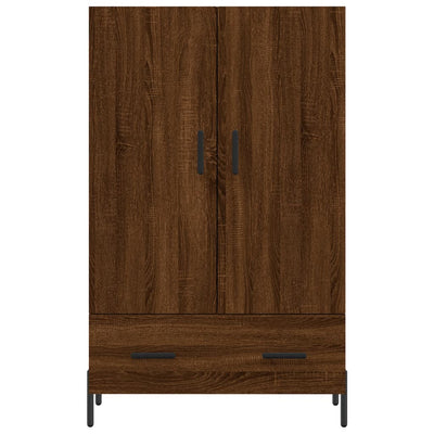 Kaappi ruskea tammi 69,5x31x115 cm tekninen puu