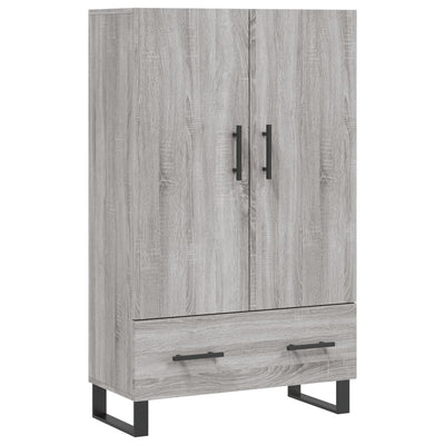 Kaappi harmaa Sonoma 69,5x31x115 cm tekninen puu