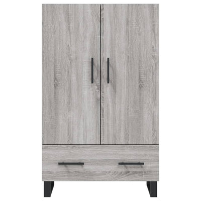 Kaappi harmaa Sonoma 69,5x31x115 cm tekninen puu