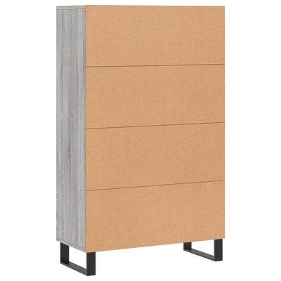 Kaappi harmaa Sonoma 69,5x31x115 cm tekninen puu