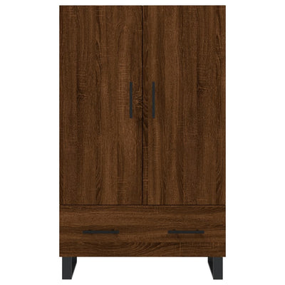 Kaappi ruskea tammi 69,5x31x115 cm tekninen puu