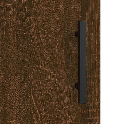 Kaappi ruskea tammi 69,5x31x115 cm tekninen puu