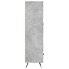 Kaappi betoninharmaa 69,5x31x115 cm tekninen puu
