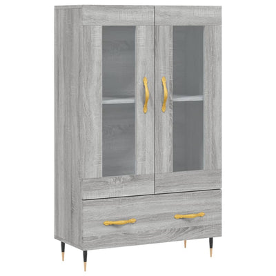 Kaappi harmaa Sonoma 69,5x31x115 cm tekninen puu