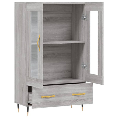 Kaappi harmaa Sonoma 69,5x31x115 cm tekninen puu