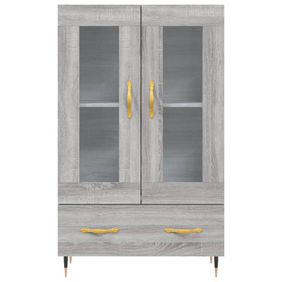 Kaappi harmaa Sonoma 69,5x31x115 cm tekninen puu