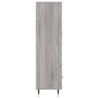 Kaappi harmaa Sonoma 69,5x31x115 cm tekninen puu