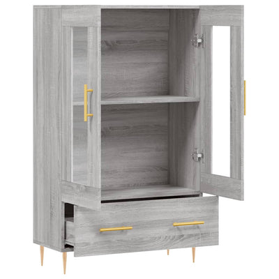 Kaappi harmaa Sonoma 69,5x31x115 cm tekninen puu