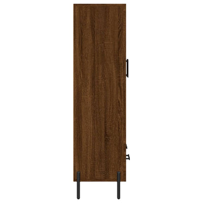 Kaappi ruskea tammi 69,5x31x115 cm tekninen puu