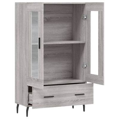 Kaappi harmaa Sonoma 69,5x31x115 cm tekninen puu