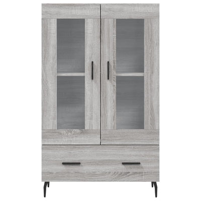 Kaappi harmaa Sonoma 69,5x31x115 cm tekninen puu