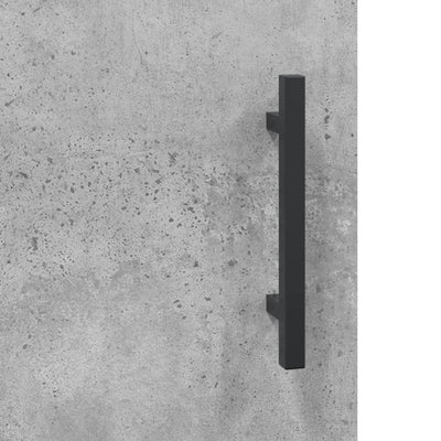 Kaappi betoninharmaa 69,5x31x115 cm tekninen puu