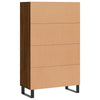 Kaappi ruskea tammi 69,5x31x115 cm tekninen puu