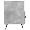 TV-taso betoninharmaa 80x36x50 cm tekninen puu