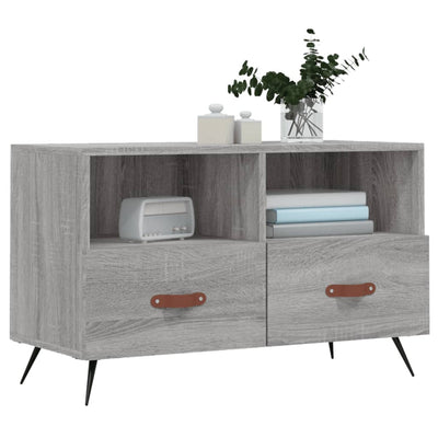 TV-taso harmaa Sonoma 80x36x50 cm tekninen puu
