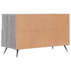 TV-taso harmaa Sonoma 80x36x50 cm tekninen puu