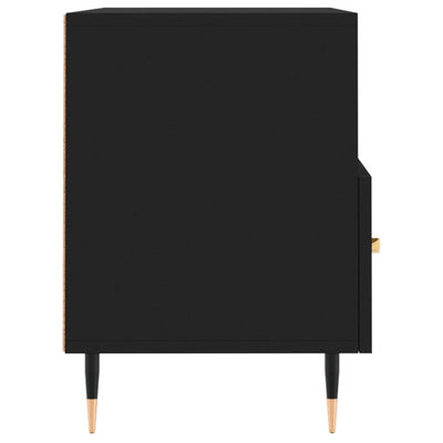 TV-taso musta 80x36x50 cm tekninen puu