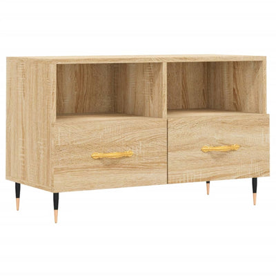 TV-taso Sonoma-tammi 80x36x50 cm tekninen puu