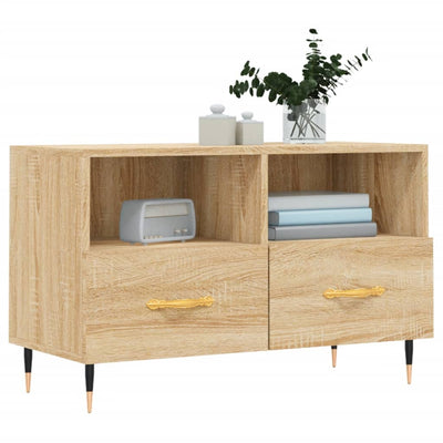 TV-taso Sonoma-tammi 80x36x50 cm tekninen puu