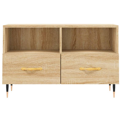 TV-taso Sonoma-tammi 80x36x50 cm tekninen puu