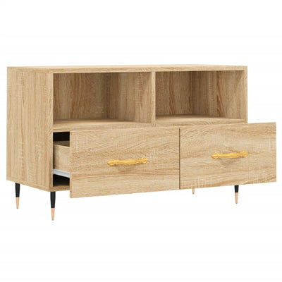 TV-taso Sonoma-tammi 80x36x50 cm tekninen puu