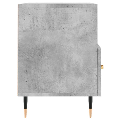 TV-taso betoninharmaa 80x36x50 cm tekninen puu