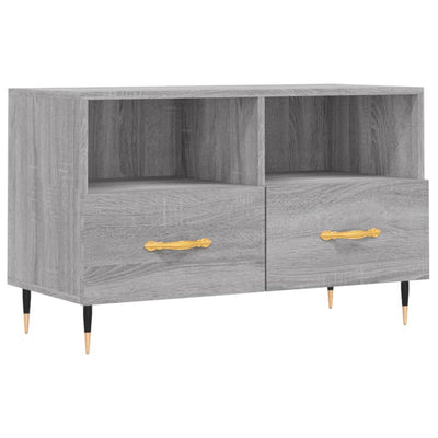 TV-taso harmaa Sonoma 80x36x50 cm tekninen puu