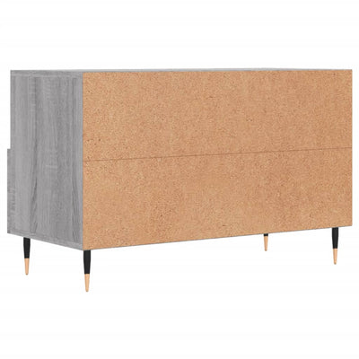 TV-taso harmaa Sonoma 80x36x50 cm tekninen puu