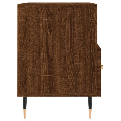 TV-taso ruskea tammi 80x36x50 cm tekninen puu