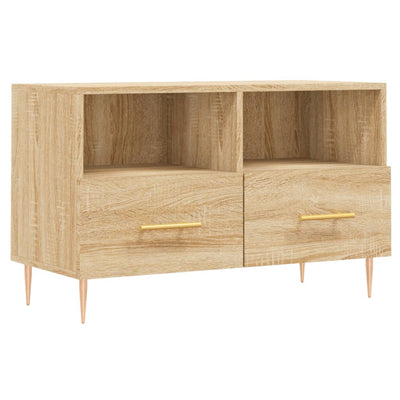 TV-taso Sonoma-tammi 80x36x50 cm tekninen puu