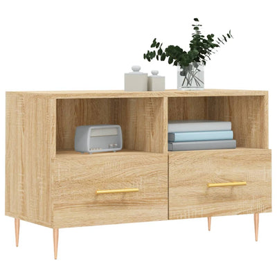 TV-taso Sonoma-tammi 80x36x50 cm tekninen puu