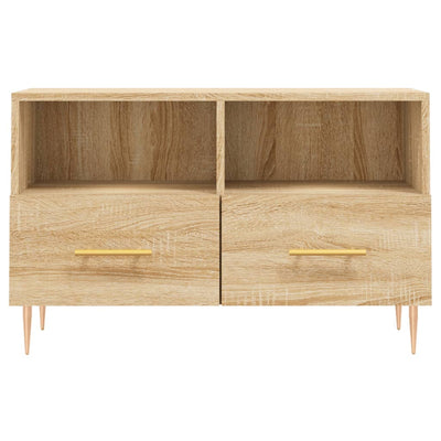TV-taso Sonoma-tammi 80x36x50 cm tekninen puu