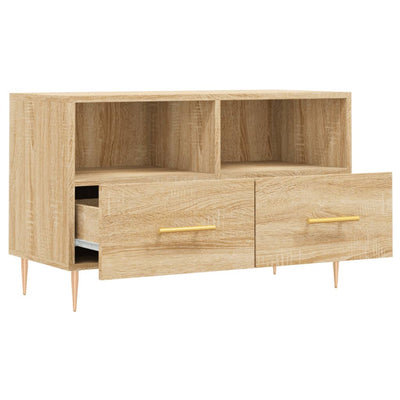TV-taso Sonoma-tammi 80x36x50 cm tekninen puu