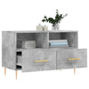 TV-taso betoninharmaa 80x36x50 cm tekninen puu